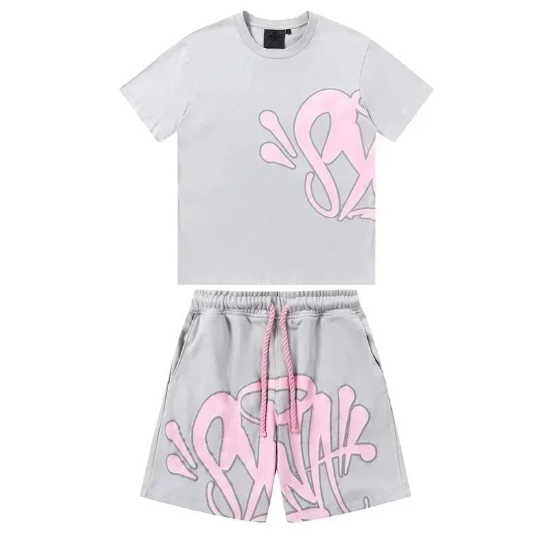 Light gray short sleeved set * Top quality