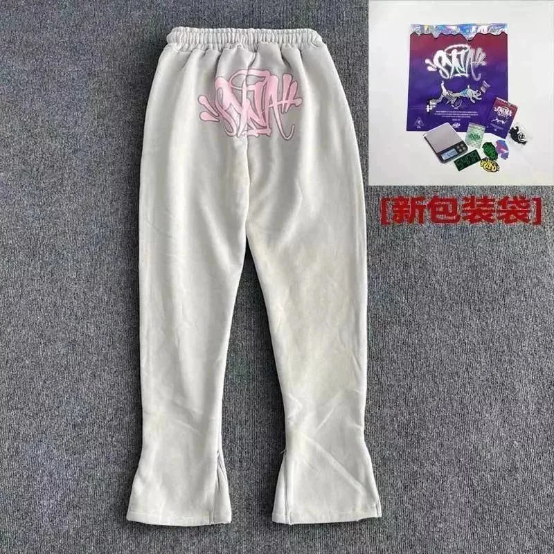 19 gray pink pants