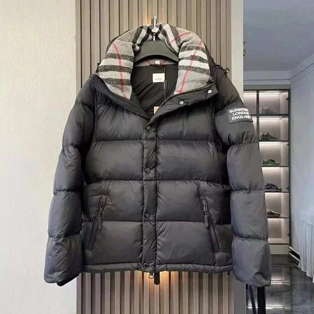 Black Burberry down jacket