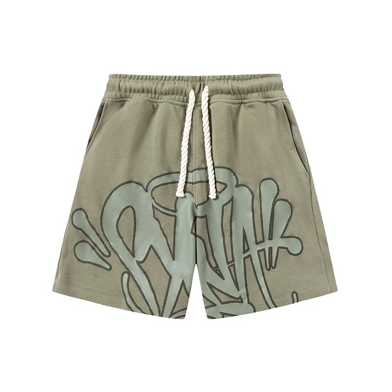 Military green shorts