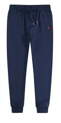 宝蓝色红标裤子